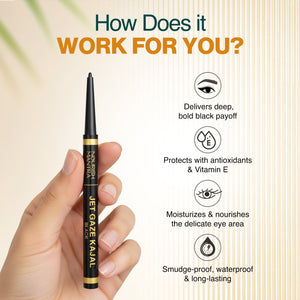 Raven Twin Combo - Black Kajal & Eyeliner