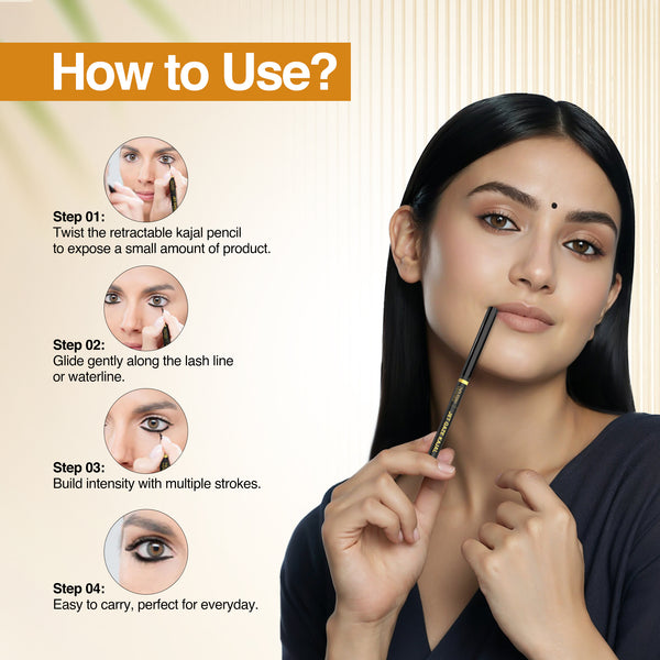 Raven Twin Combo - Black Kajal & Eyeliner